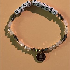 Beat Cancer -Little Words Project bracelet